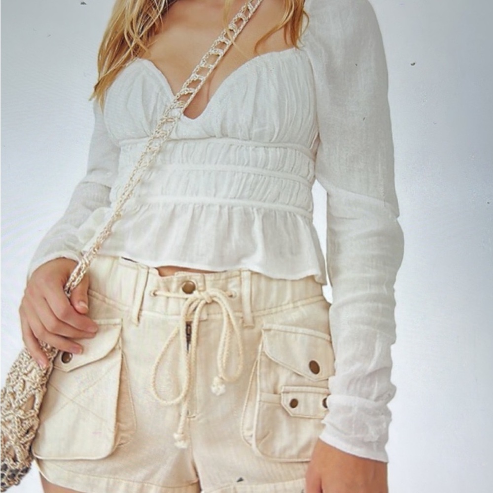 ✨Host Pick✨Free People Corset Blouse Small NWT